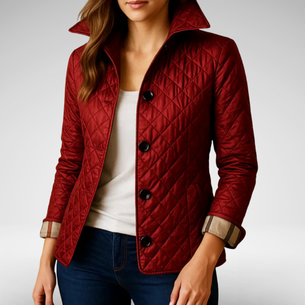 Women's Quilted Spring Jacket | Lightweight Windbreaker 0