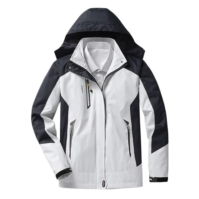 Women's Waterproof Windbreaker Jacket with Sporty Hooded Design 0