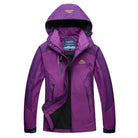 Women's Waterproof Windbreaker Jacket with Sporty Hooded Design 4