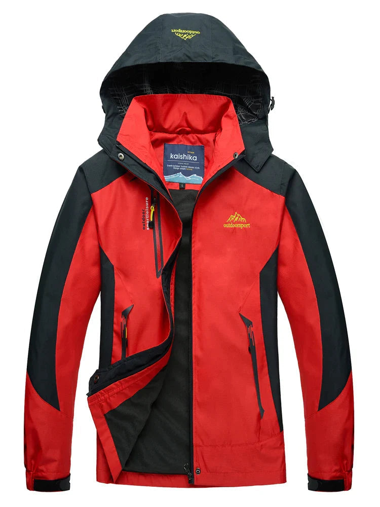 Women's Waterproof Windbreaker Jacket with Sporty Hooded Design 5