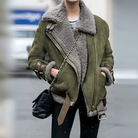 Women's Winter Aviator Jacket with Adjustable Buckles 3