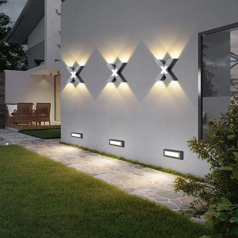 X-Lume Pro – Weatherproof X-Shape LED Wall Light for Enhanced Exterior Illumination 8