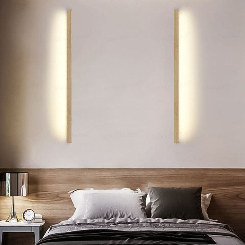 ZenBeam | Minimalist Solid Wood LED Wall Lamp for Warm Ambient Lighting 11