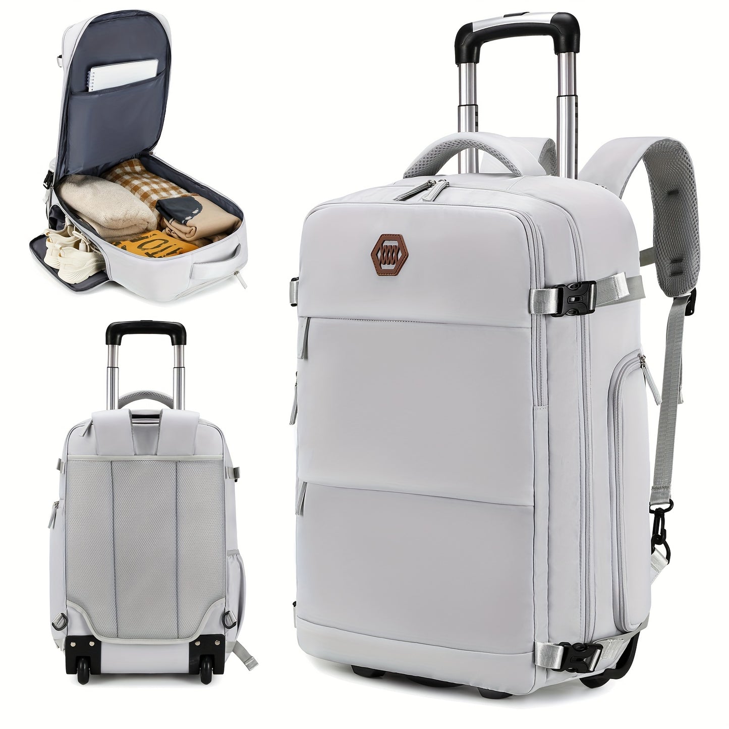 Wasserdichter Trolley-Laptop-Rucksack – 17 Zoll, Business & Reisen